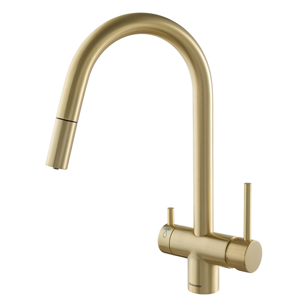 518122 FWL Dolomite 3 Way Filter Tap Brushed Brass PVD